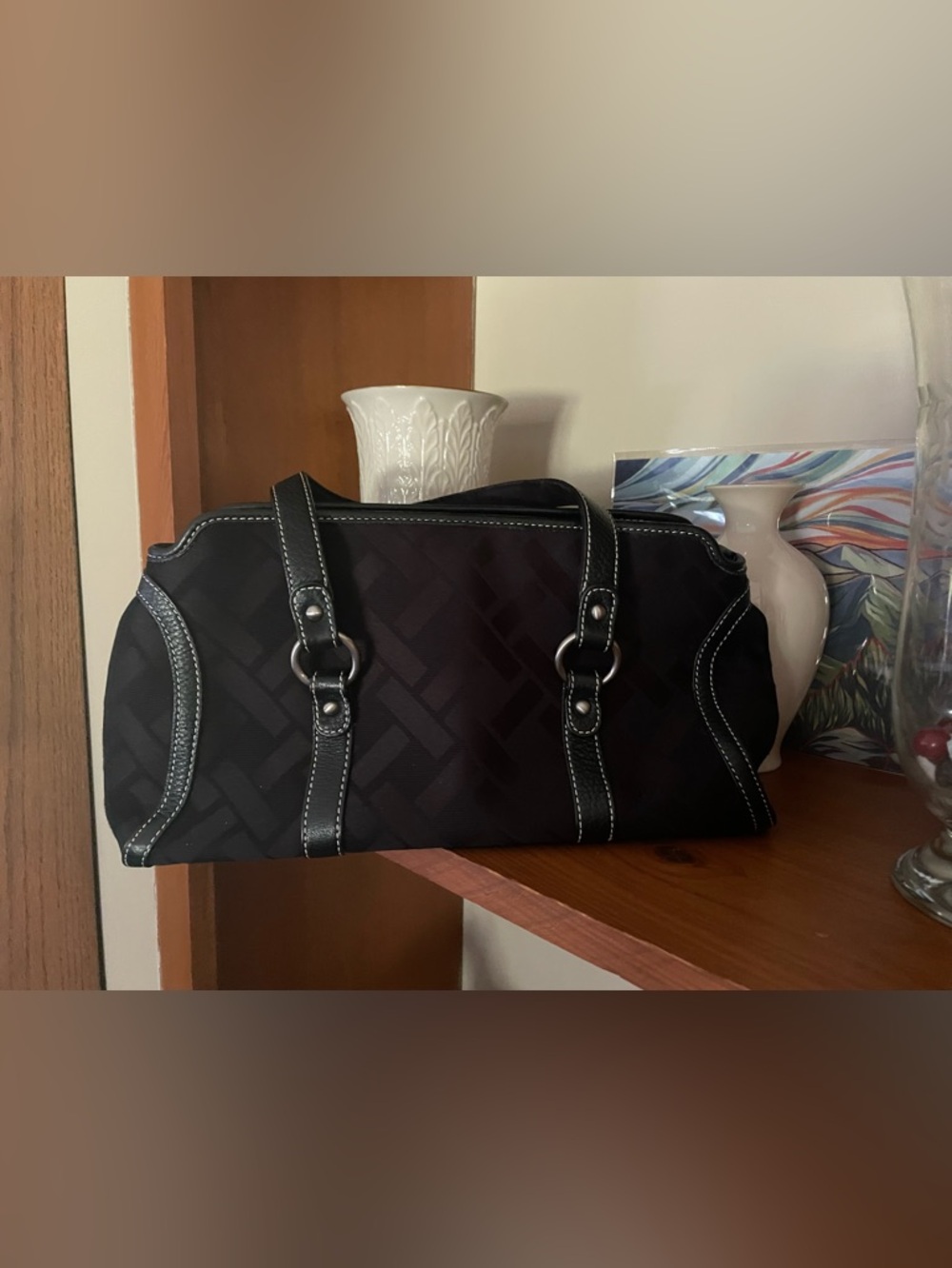 Talbots Black Satchel Handbag